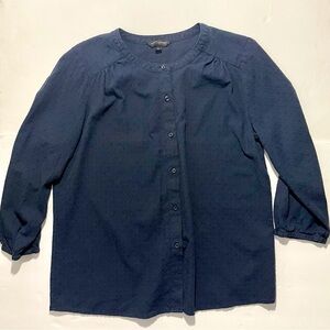 Banana Republic Navy Button Down Shirt